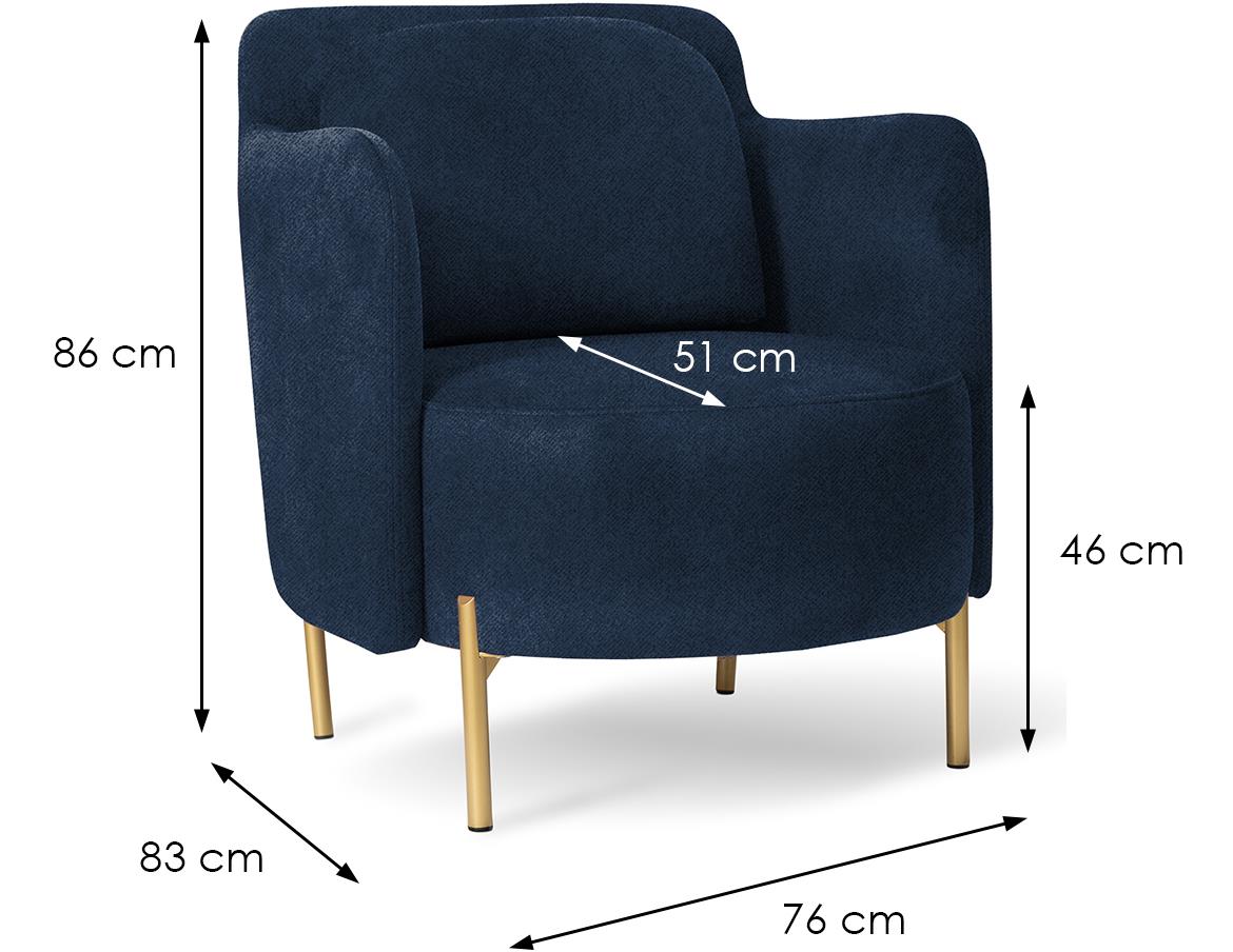 Glam fotelja 76x83x86 Element 13