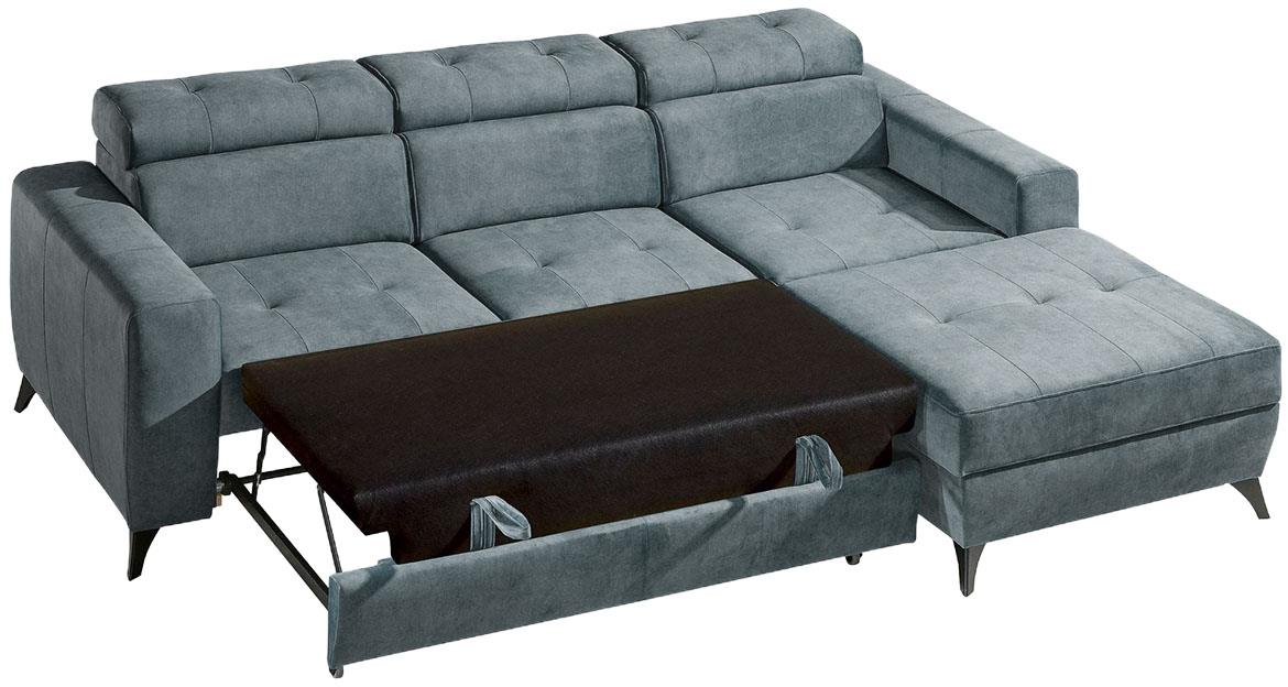 Portland ugaona  garnitura s ležajem i prostorom za odlaganje 278x180x100 desna Element 23