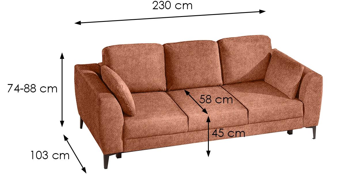 Marino trosed s ležajem i prostorom za odlaganje 243x106x91 Element 09