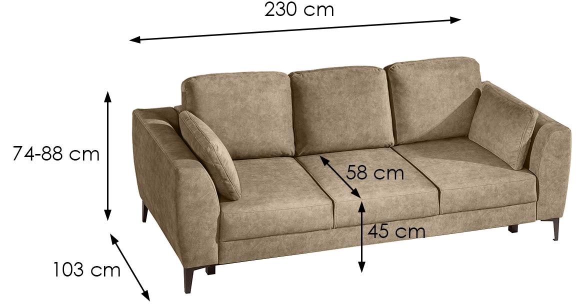 Marino trosed s ležajem i prostorom za odlaganje 243x106x91 Element 17
