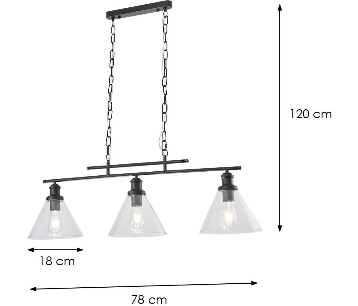 Viseca lampa Rowly 4