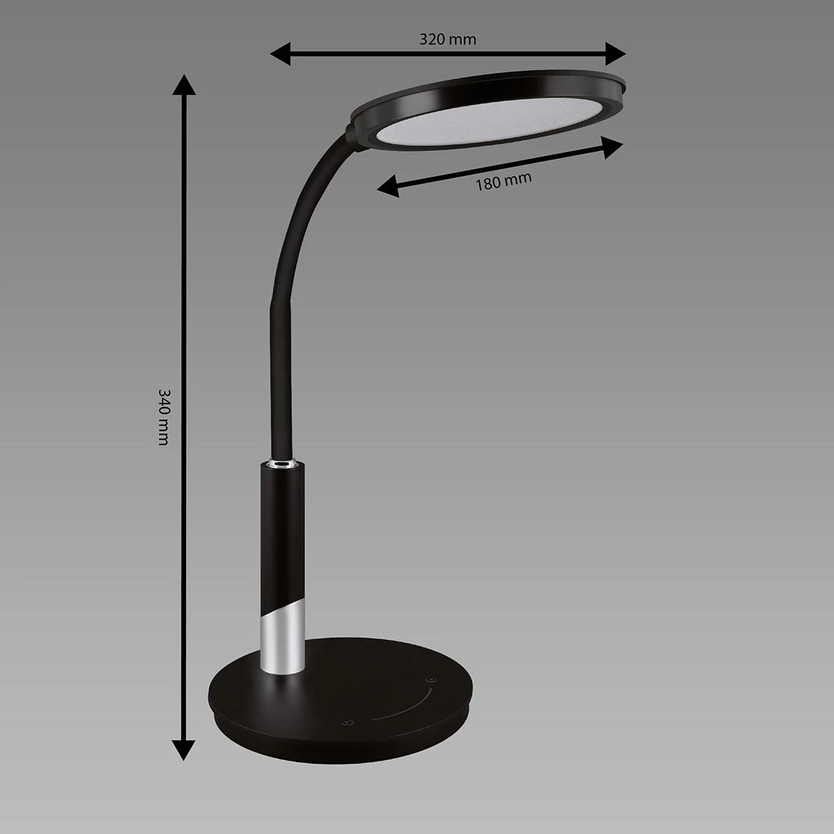 Stona lampa Samuel LED crna
