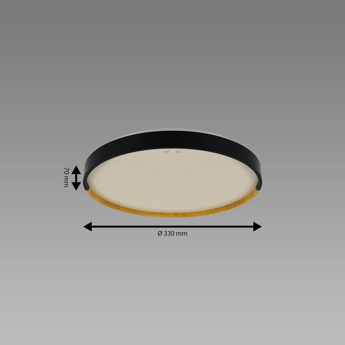 Plafonjera Farna LED crna 16W