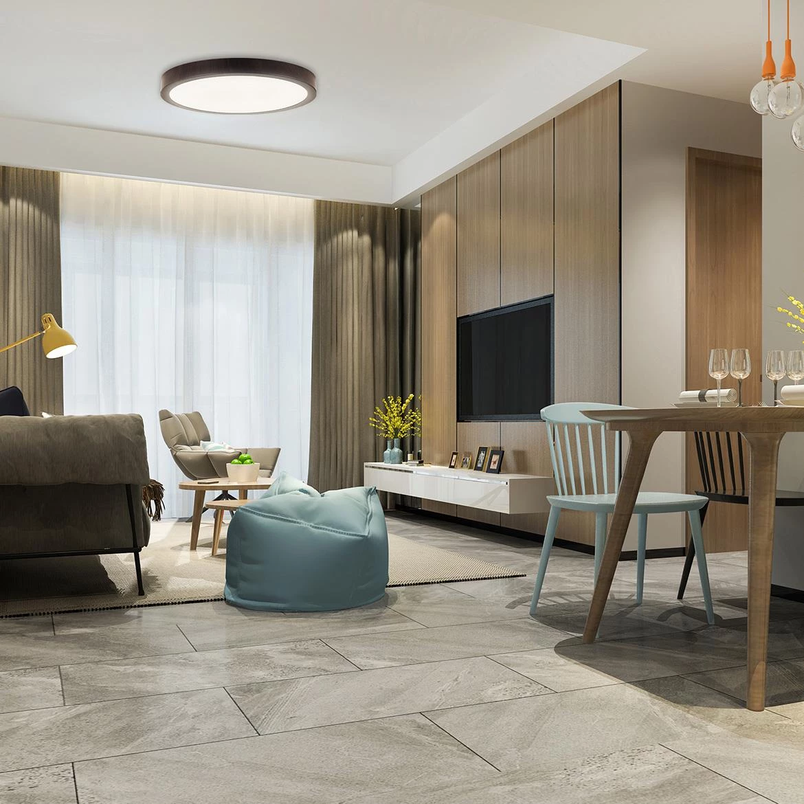 Plafonjera Atut LED braon 24W