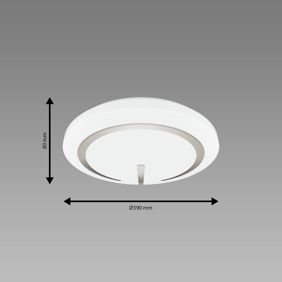 Plafonjera Falon 39cm LED bela