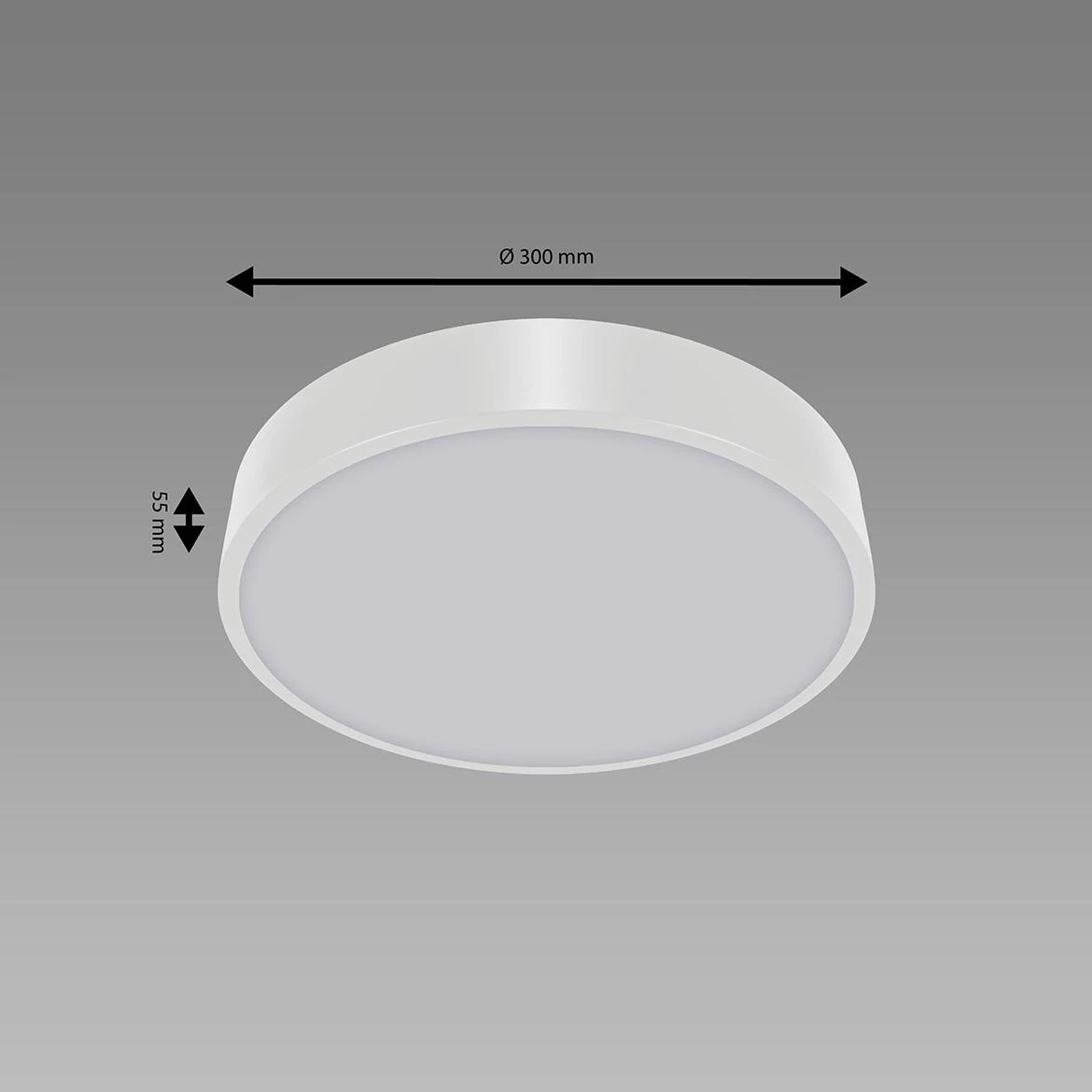 Plafonjera Totem 30cm LED bela