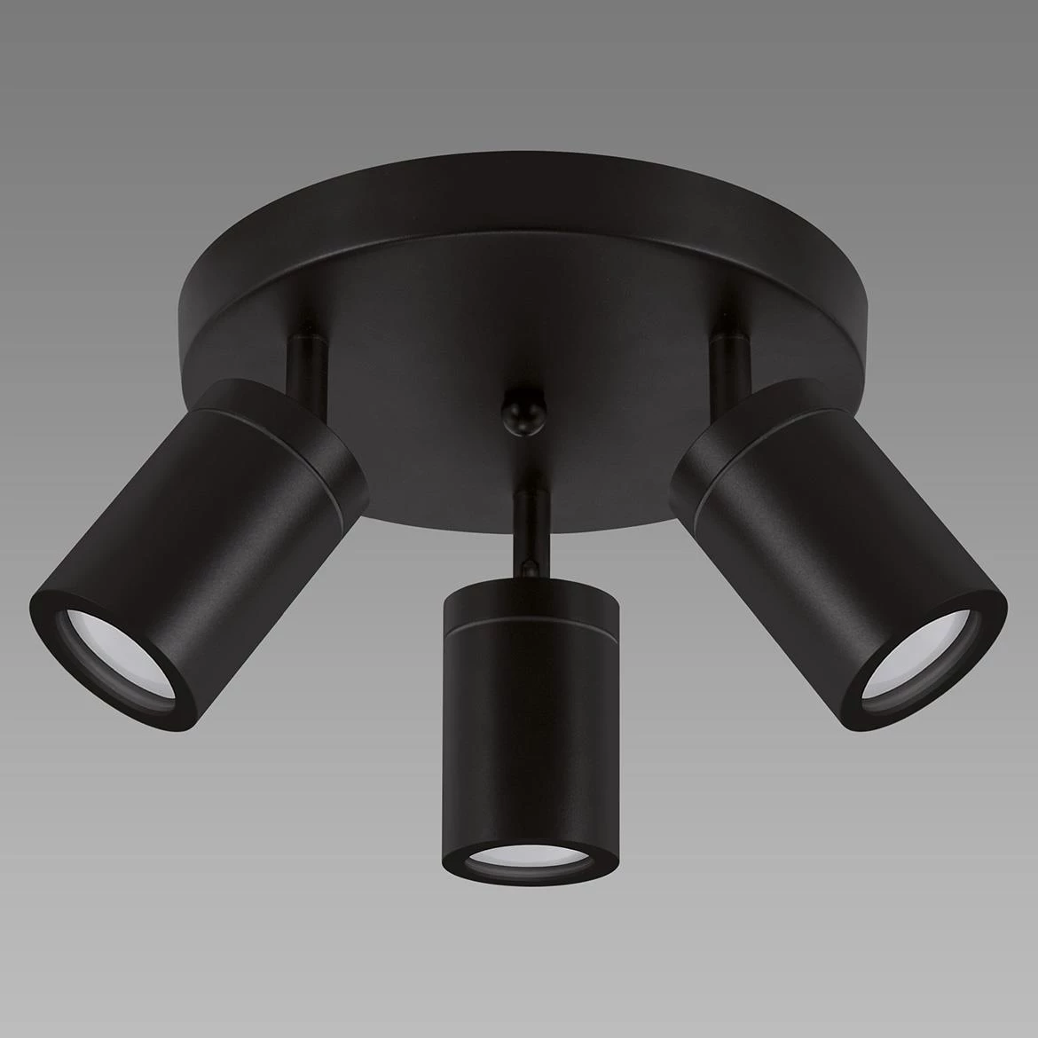 Stropna lampa Tenor round 3 crna