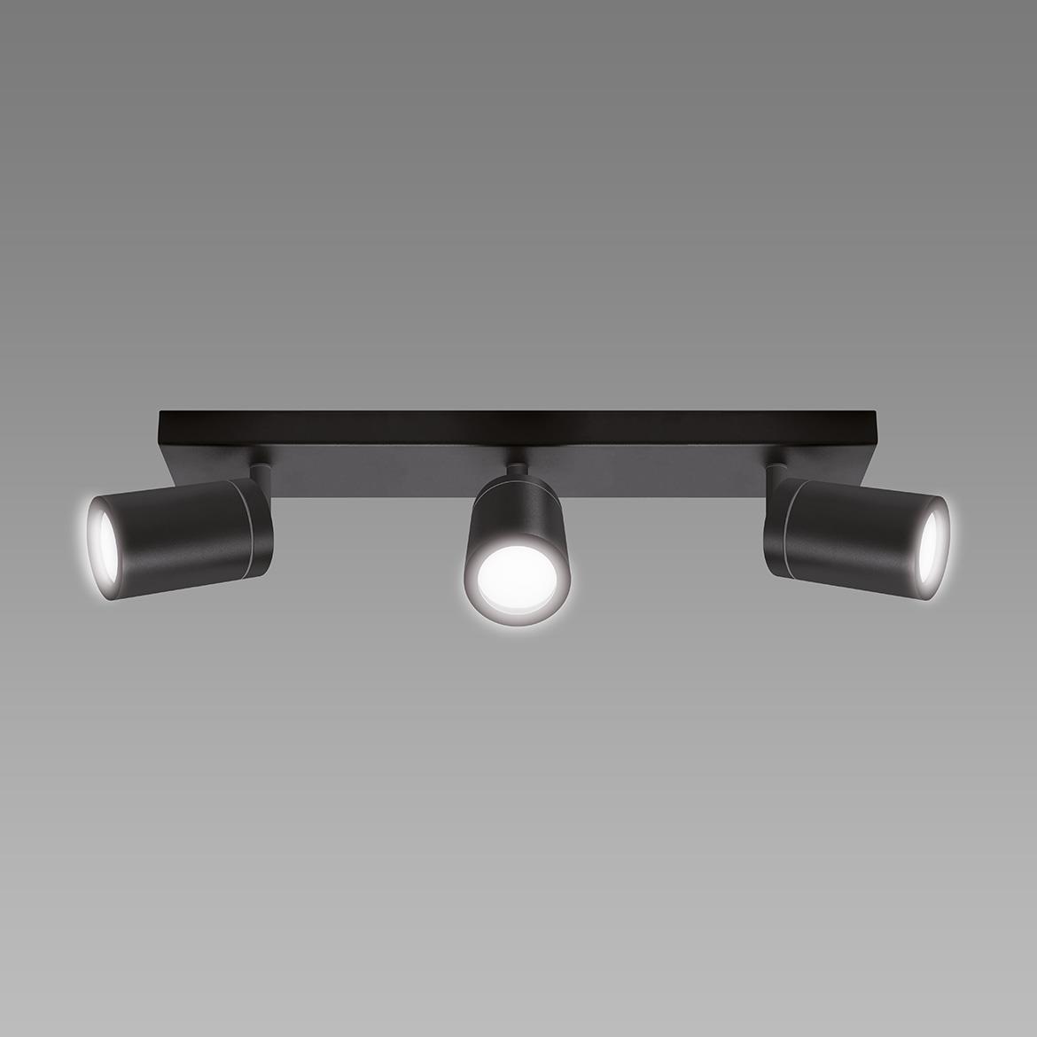 Stropna lampa Tenor 3 crna