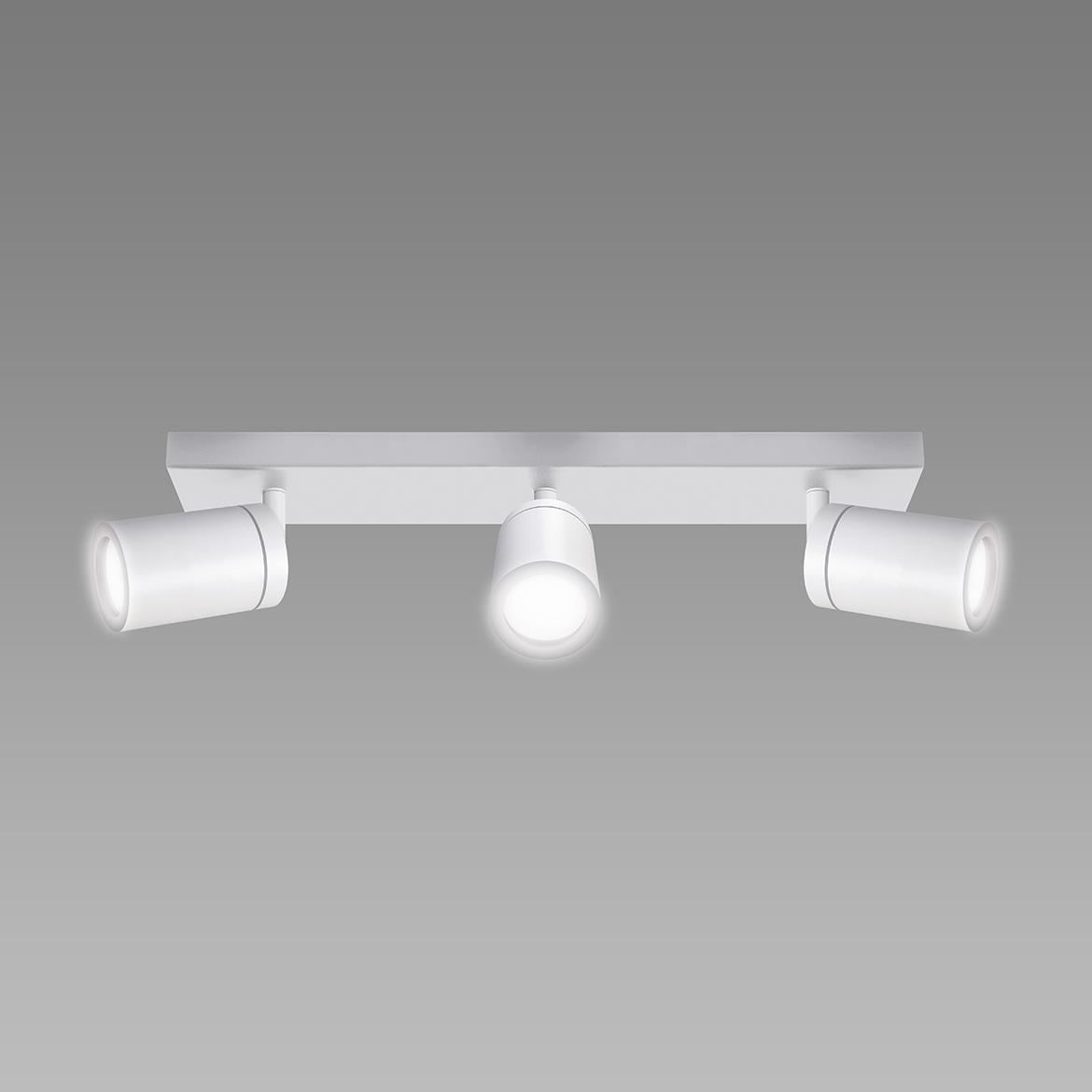Stropna lampa Tenor 3 bela
