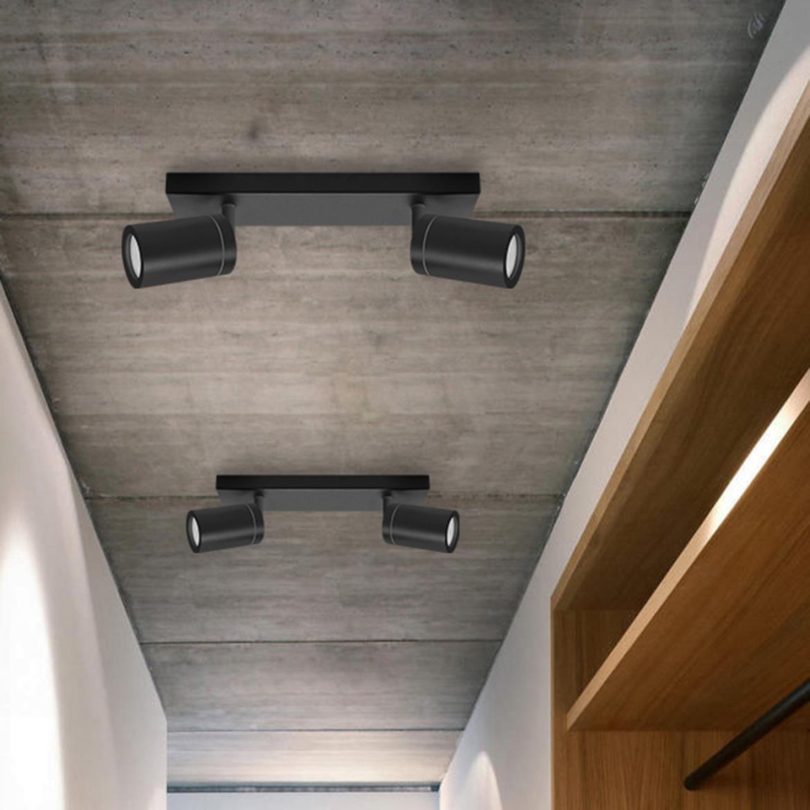 Stropna lampa Tenor 2 crna