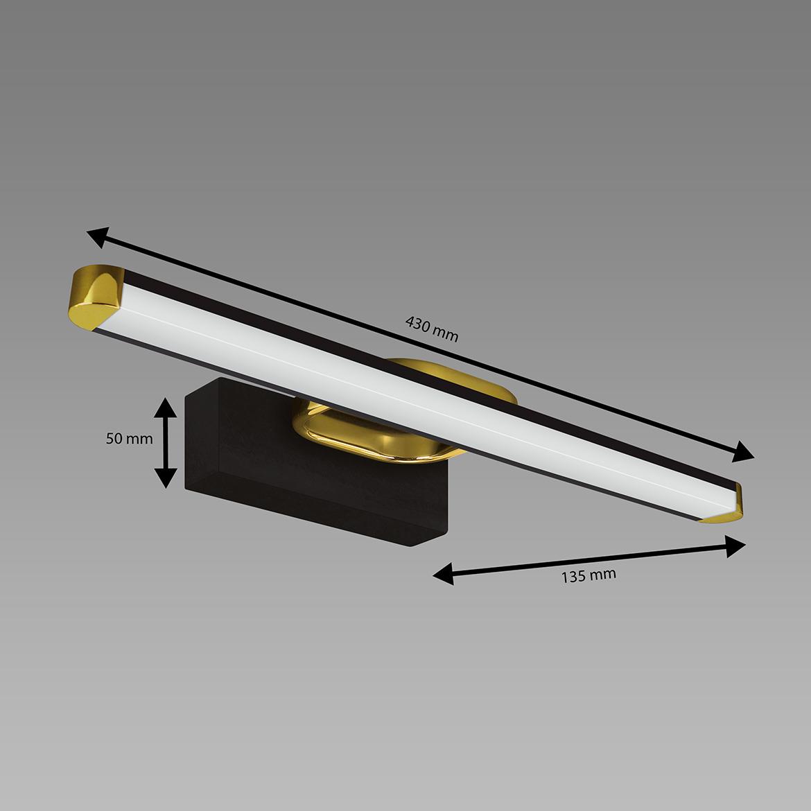 Zidna lampa Prymus LED crna 7W