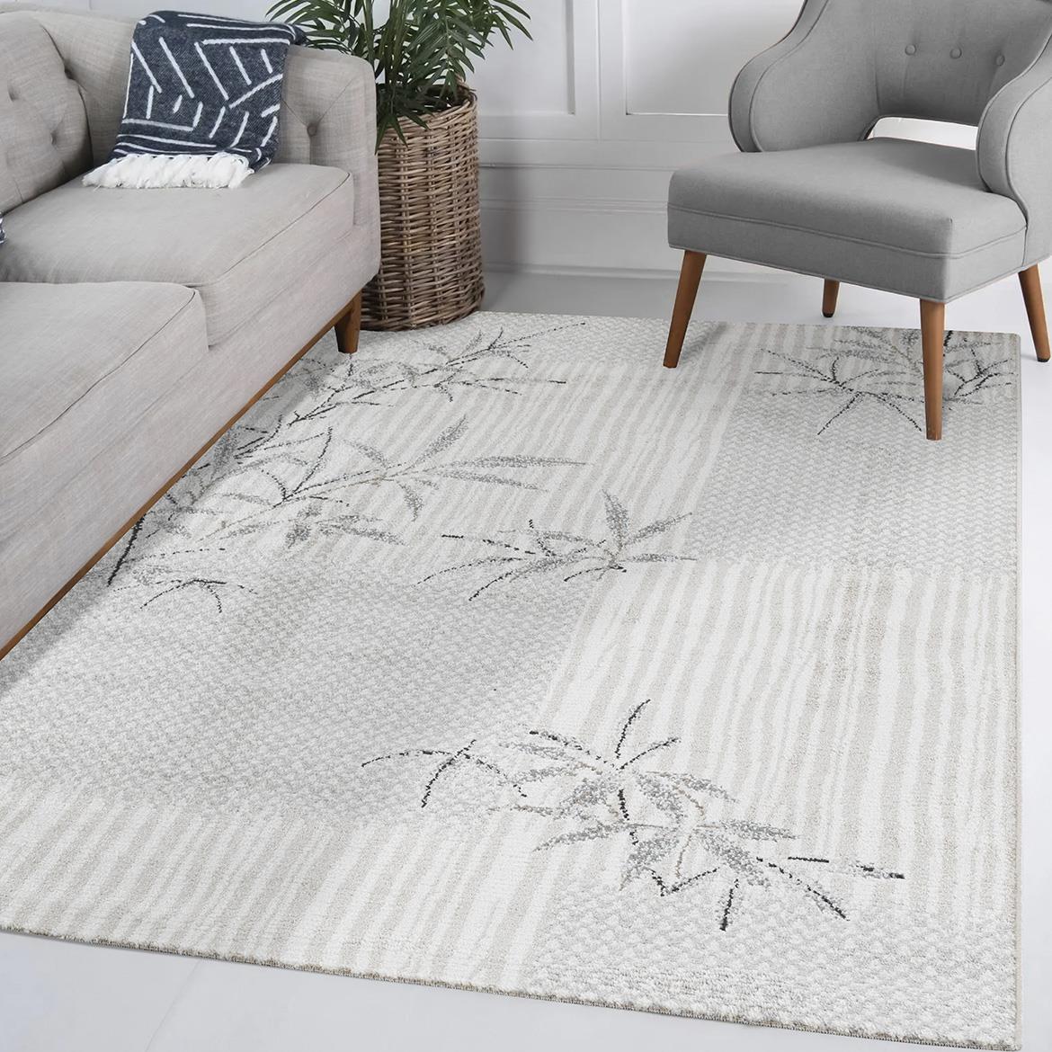 Tepih Frisee Capri Tree Stripe 80 x 150 cm sivi