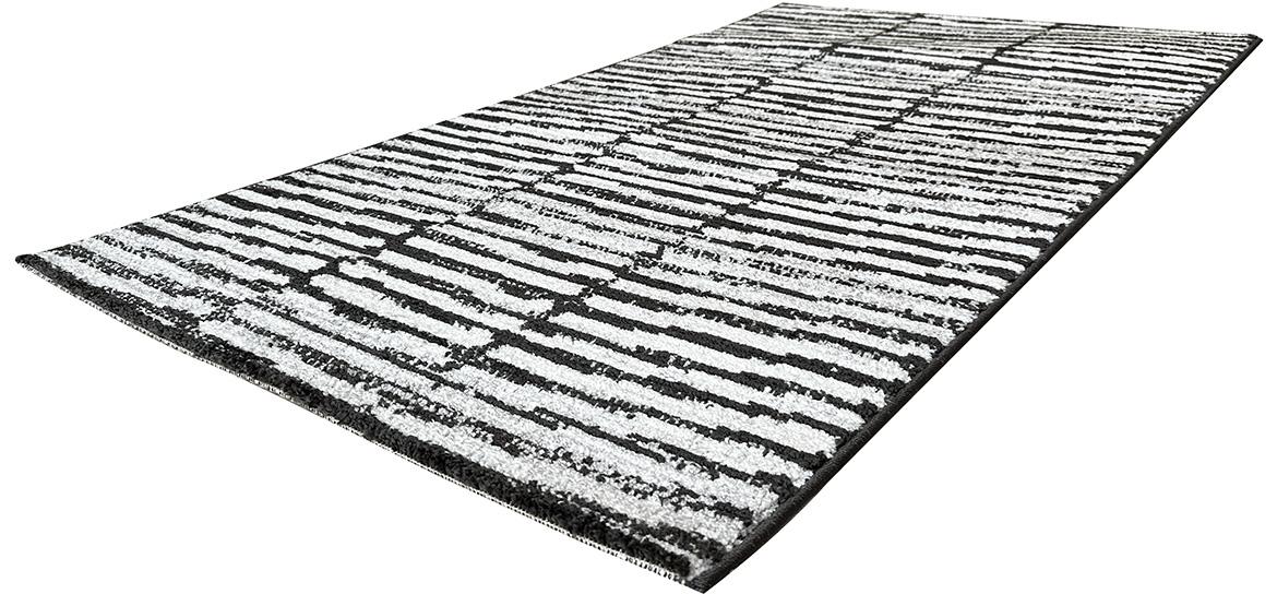 Tepih Frisee Capri Stripe 80 x 150 cm sivi