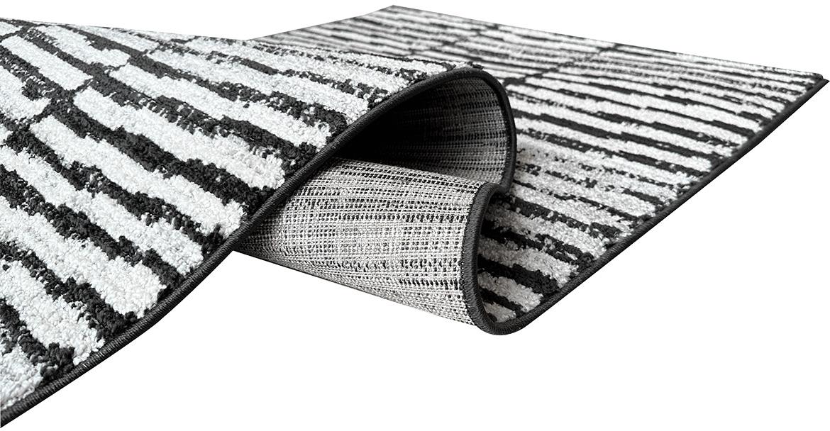 Tepih Frisee Capri Stripe 80 x 150 cm sivi
