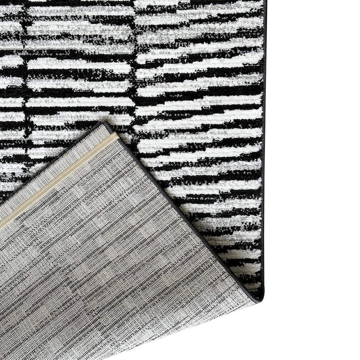Tepih Frisee Capri Stripe 80 x 150 cm sivi
