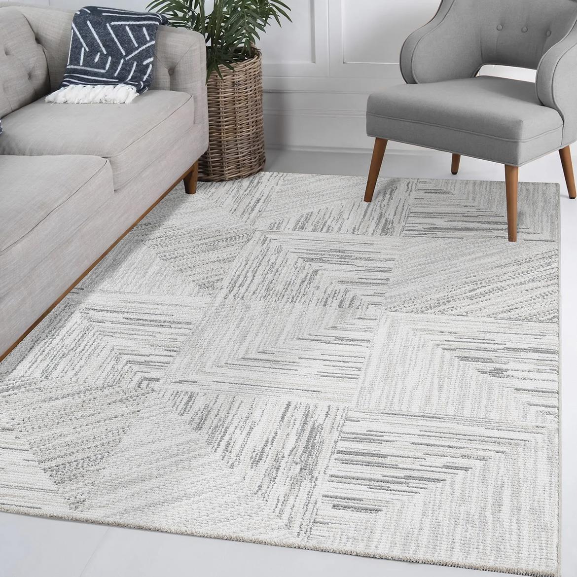 Tepih Frisee Capri Static 140 x 190 cm sivi