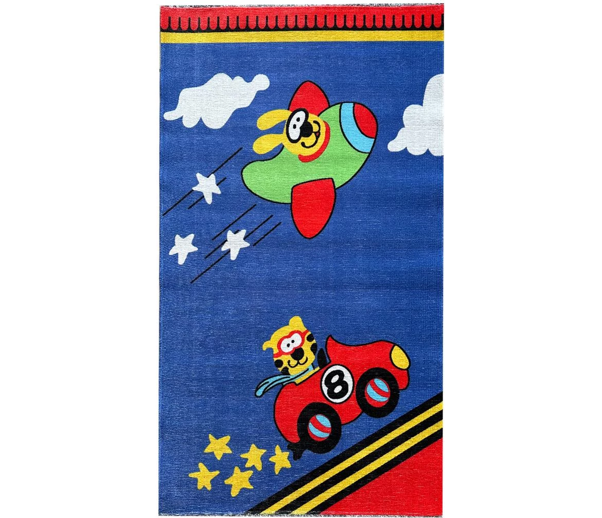 Tepih Print Pera Bumblebee Space race 80 x 150 cm plavi