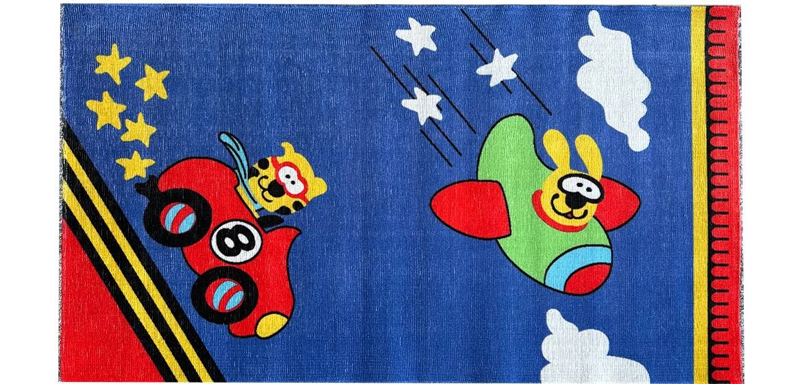 Tepih Print Pera Bumblebee Space race 80 x 150 cm plavi