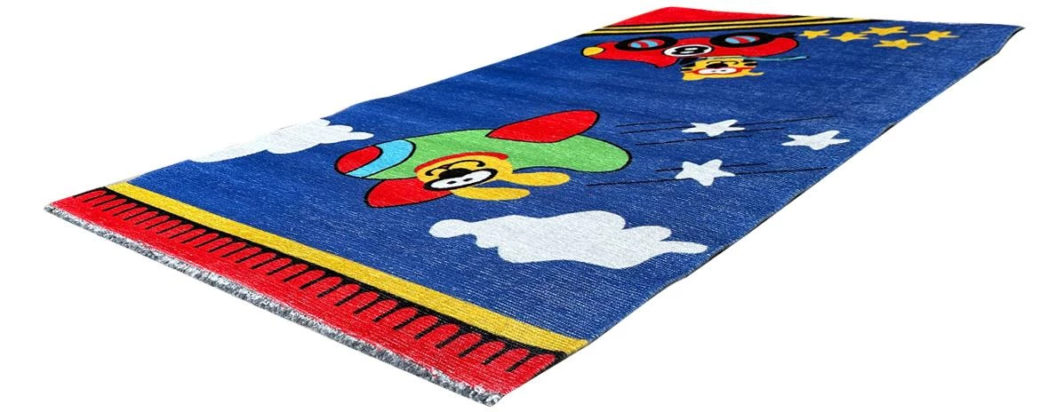 Tepih Print Pera Bumblebee Space race 80 x 150 cm plavi