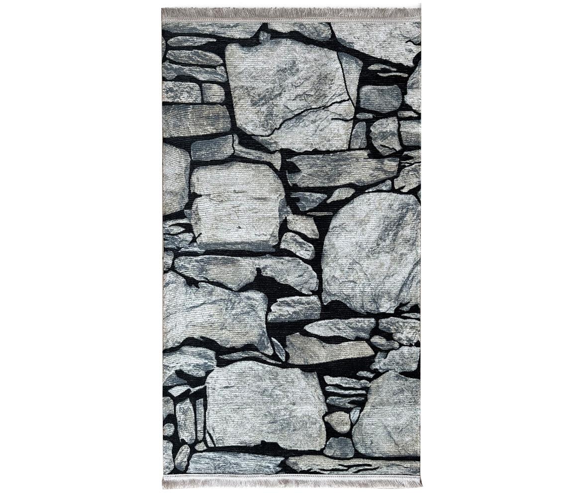 Tepih Print Pera Miso Stone Wall 160 x 230 cm sivi