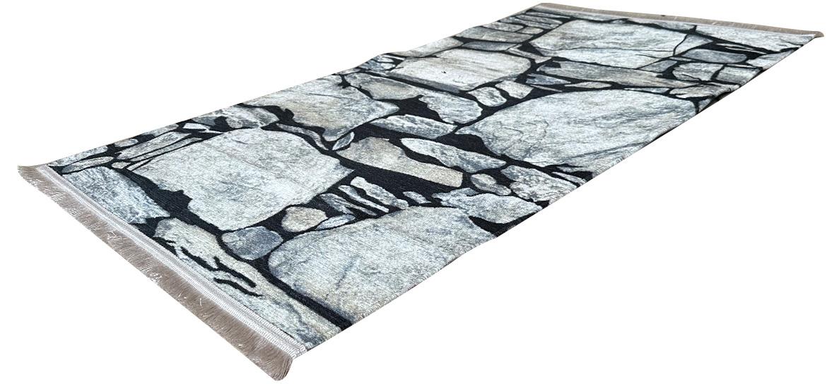 Tepih Print Pera Miso Stone Wall 160 x 230 cm sivi