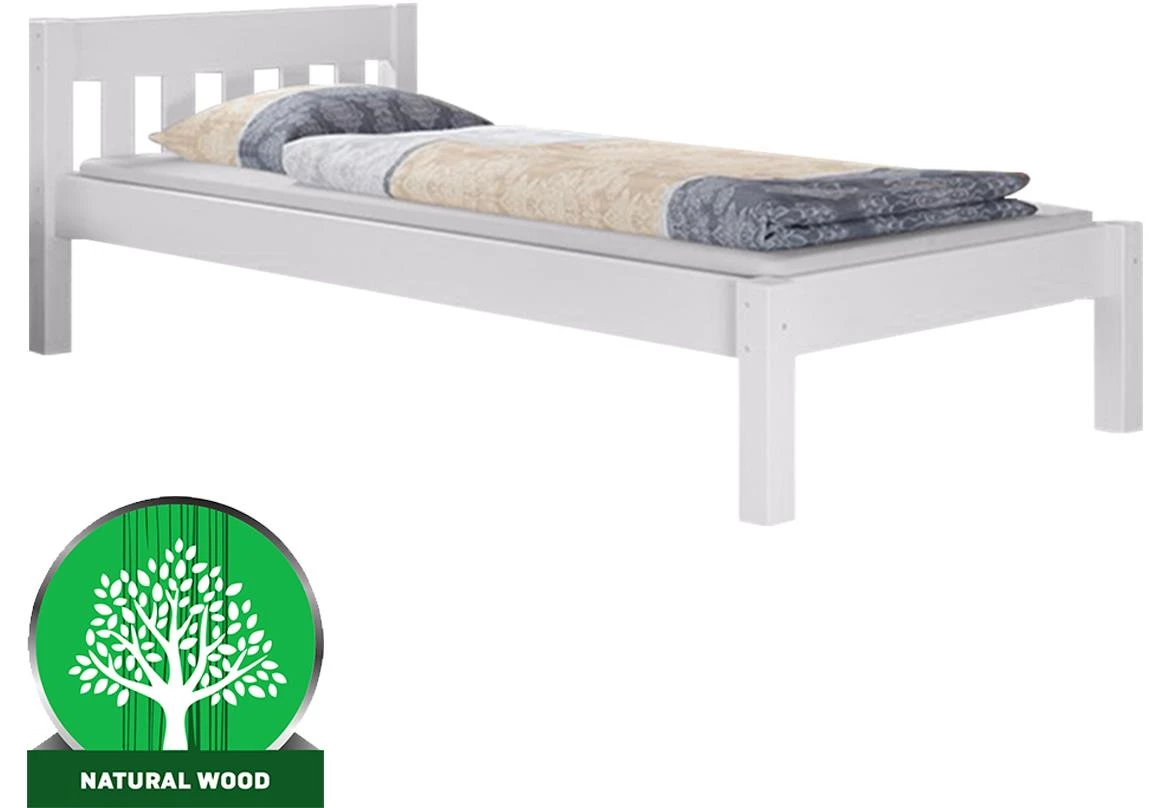 Krevet Pino bez podnice 99x214x70 cm beli