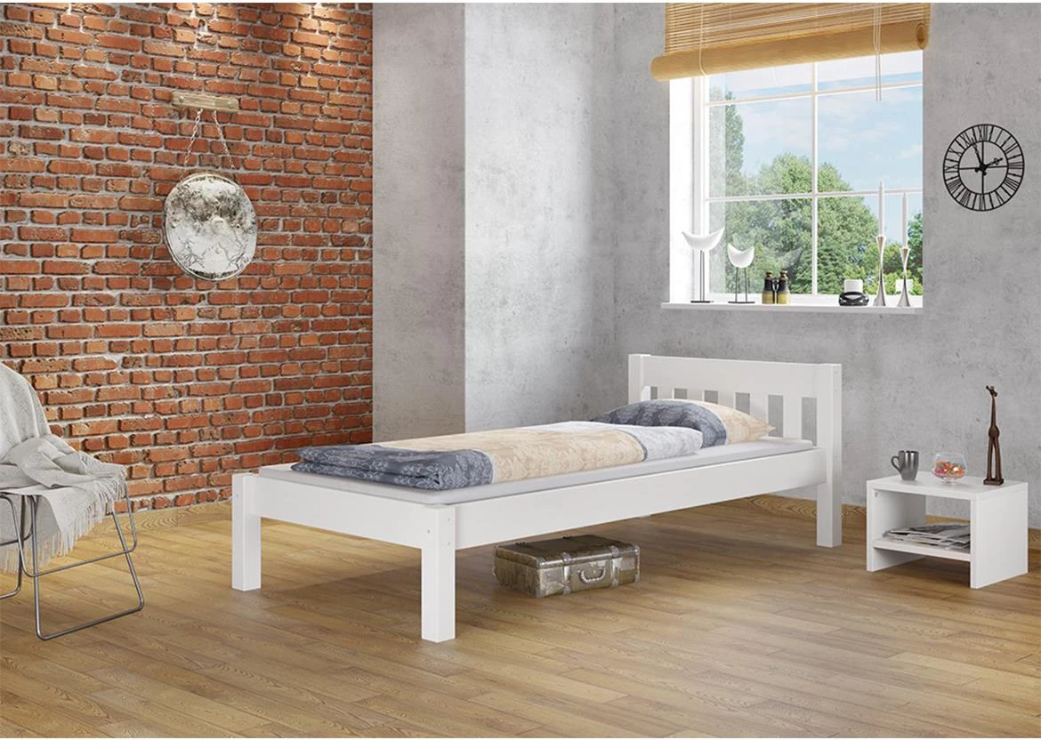 Krevet Pino bez podnice 99x214x70 cm beli
