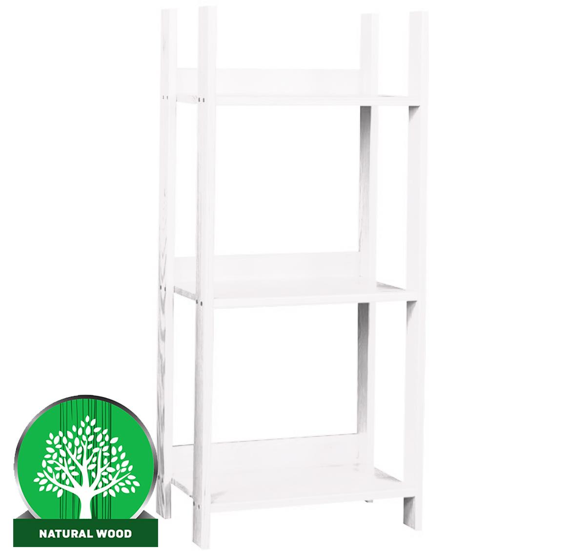 Eko 120 polica 3 police  54x36x120 cm bela