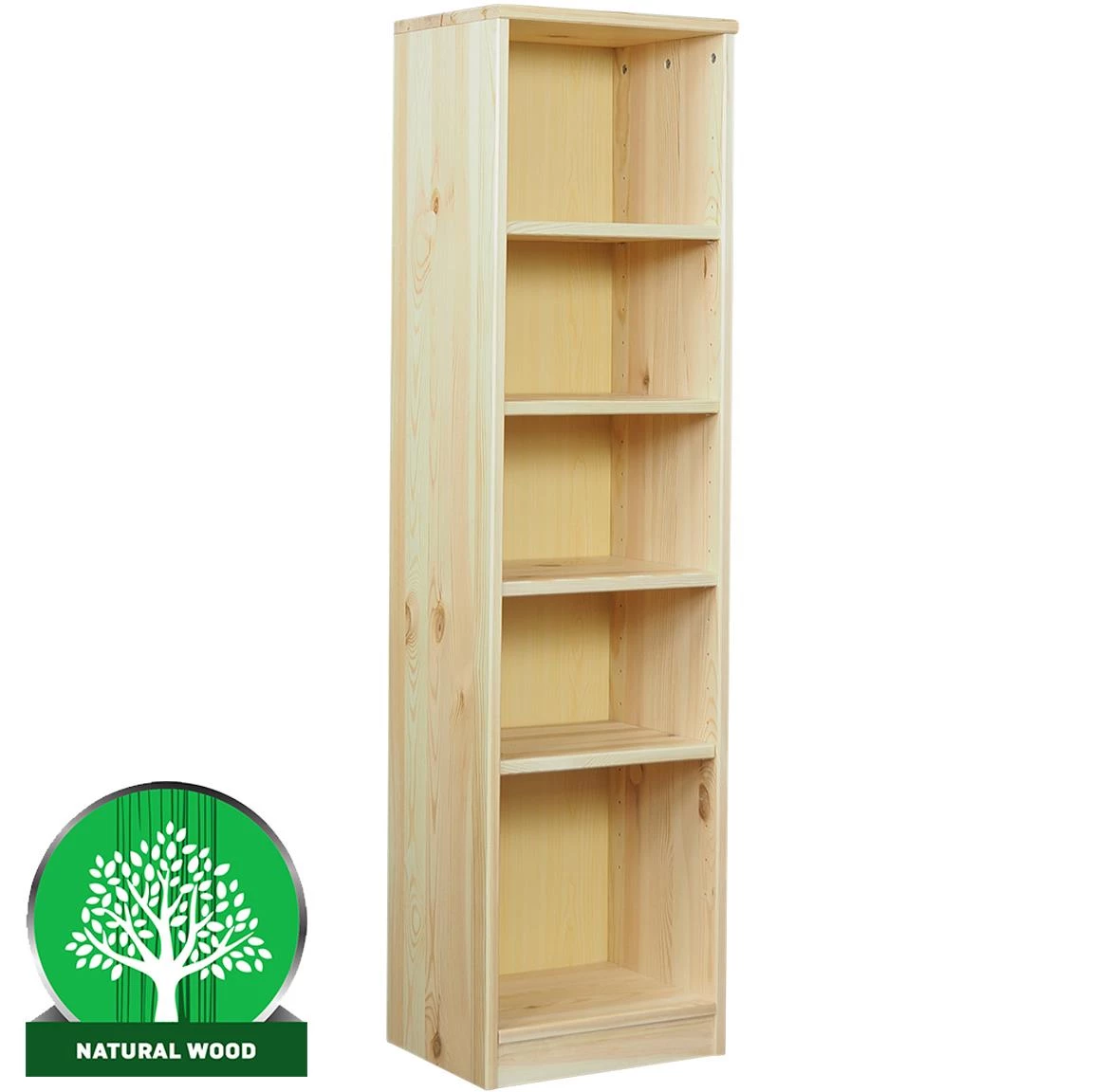 Eko 150 polica 5 otvora 40x30x150 cm natur lakirani