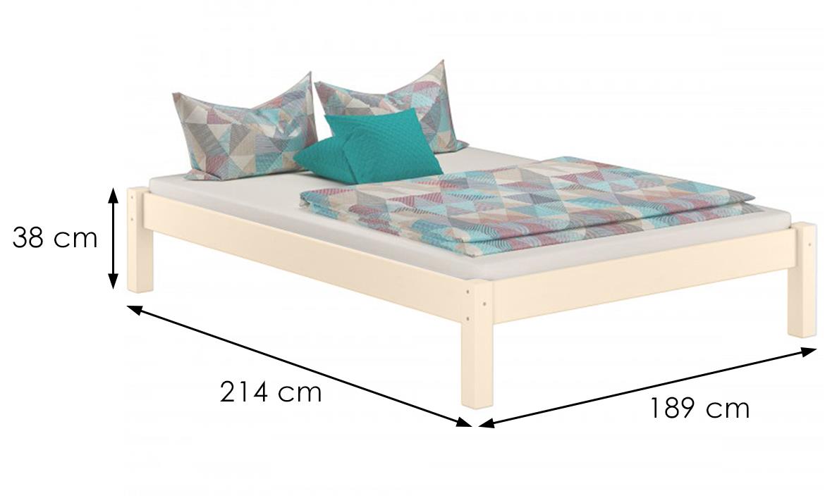 Dora krevet bez podnice 189x214x38 cm boja svetlog hrasta