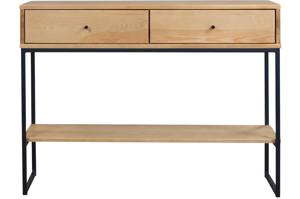Logan konzola sa 2 ladice 120x40x88 cm natur lakirani