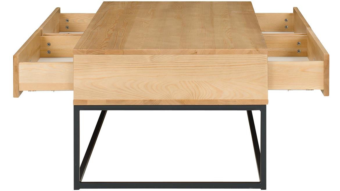 Logan klub sto 2 fioke 120x70x50 cm natur