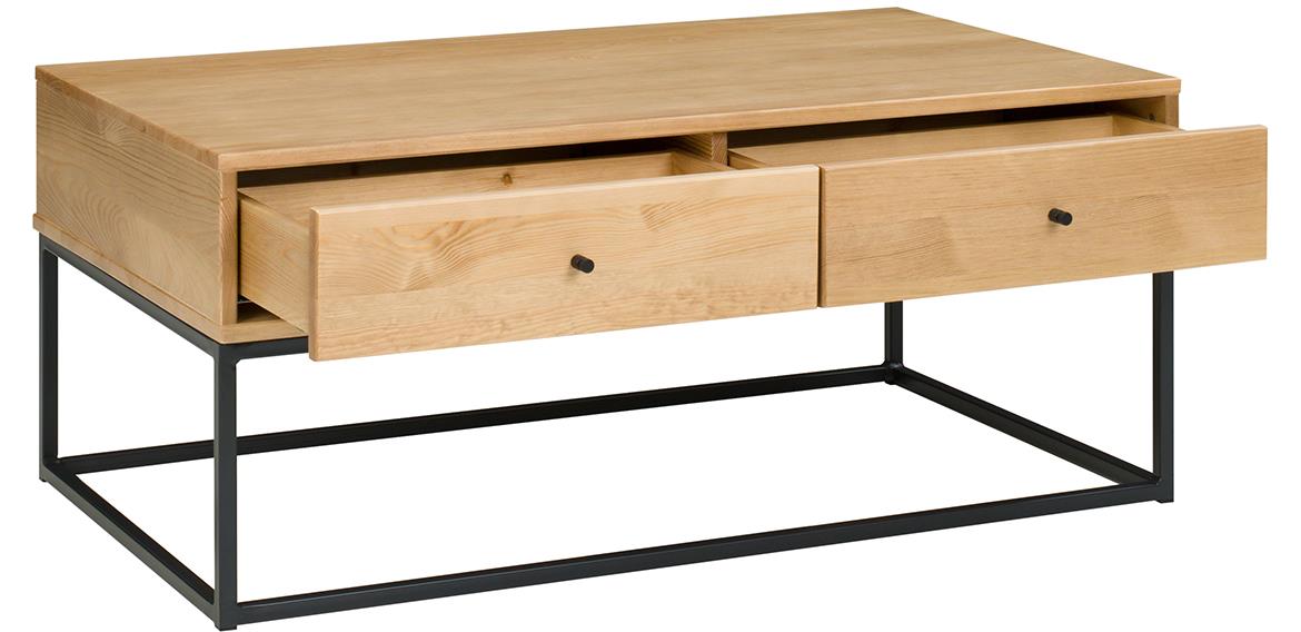 Logan klub sto 2 fioke 120x70x50 cm natur