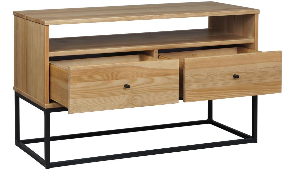Logan I TV komoda 2 fioke+1 polica  110x45x65 cm natur