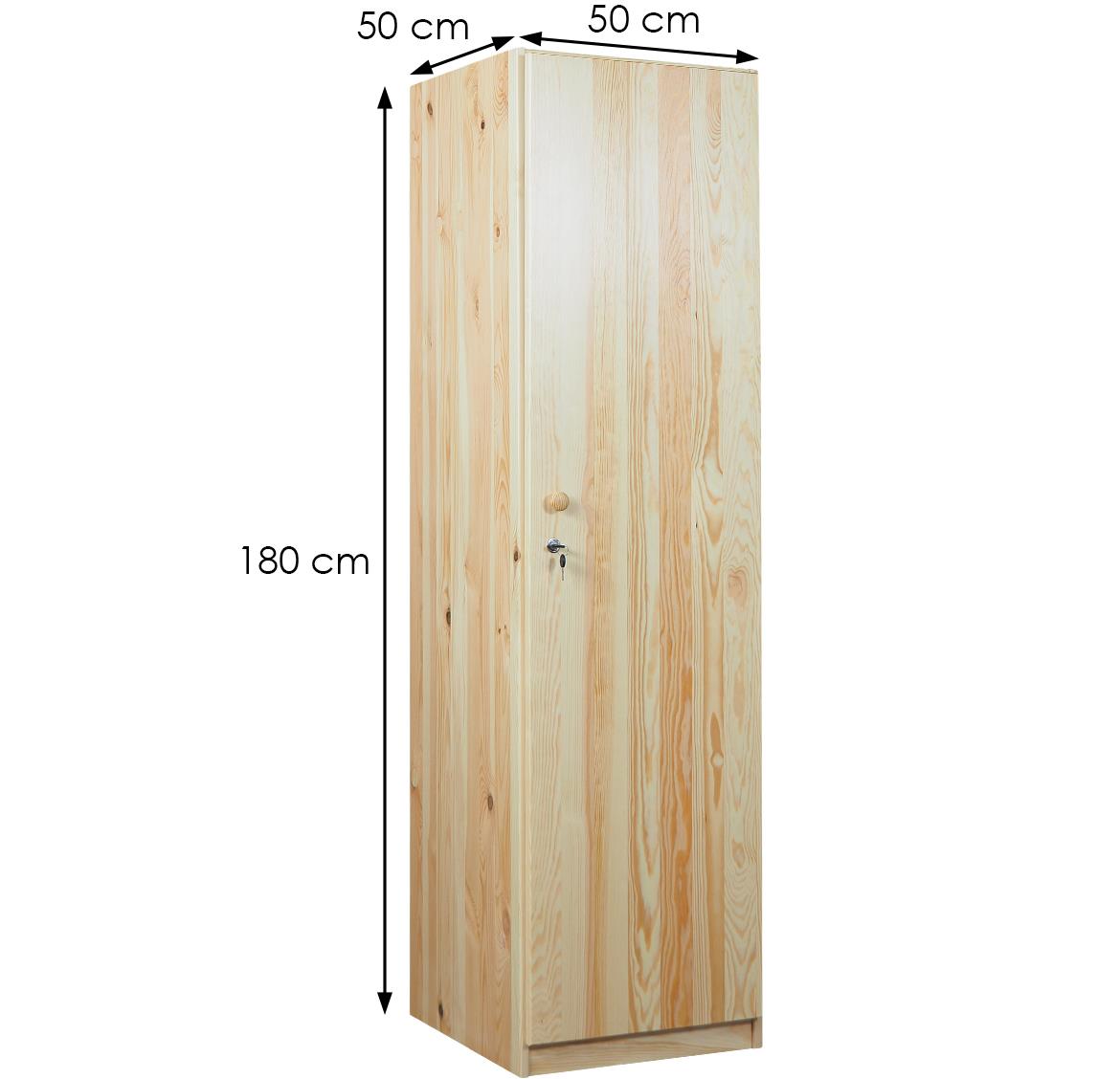 Eko 50 ormar 1 vrata 50x50x180 cm natur