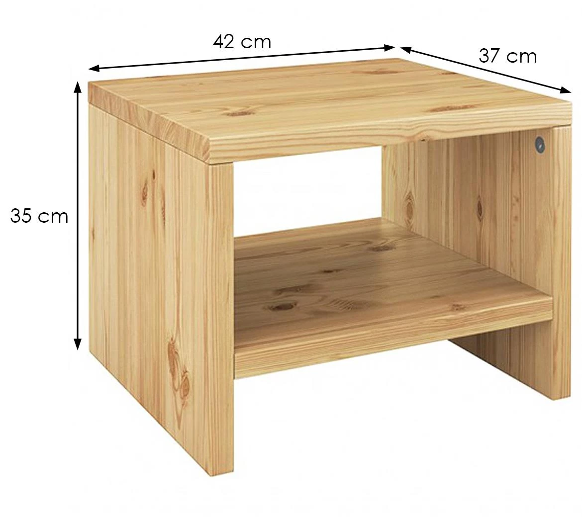 Sonia nocni ormaric 1 otvor 42x37x35 cm natur