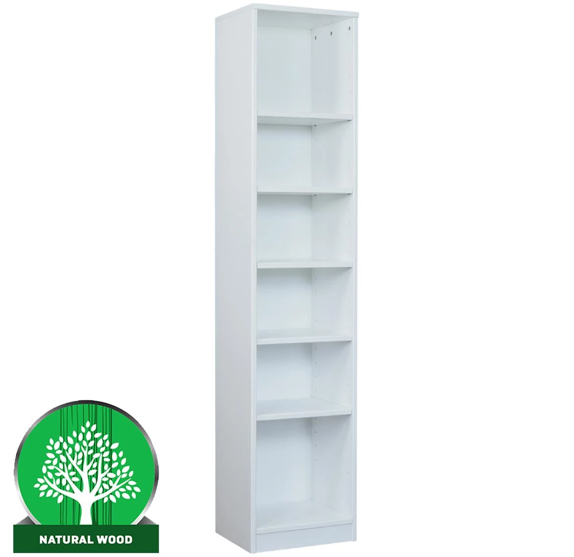 Eko 180 polica 6 otvora 40x30x180 cm bela