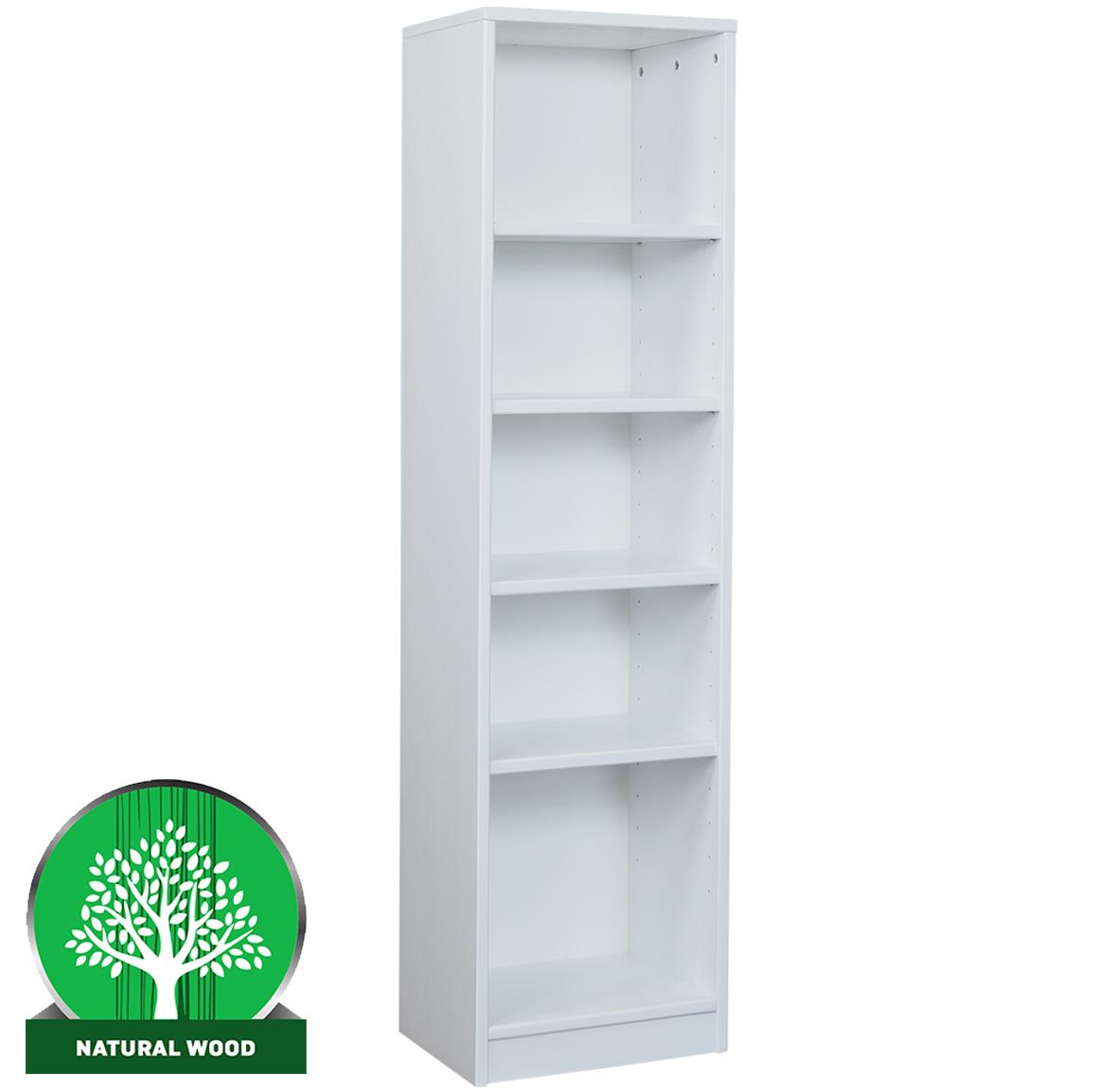 Eko 150 polica 5 otvora 40x30x150 cm bela
