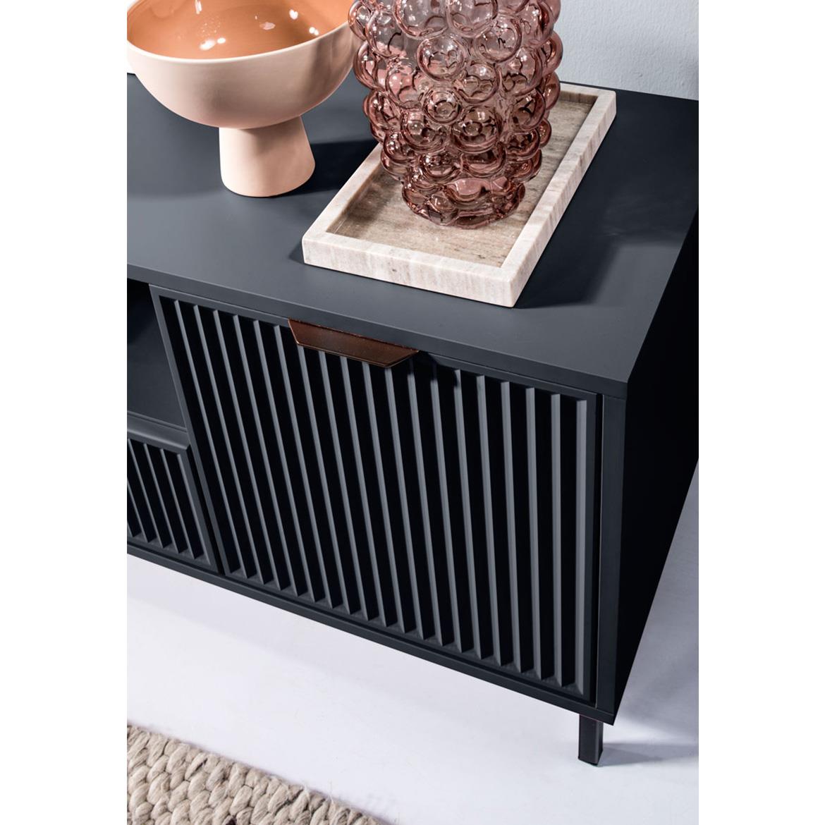 LinkaStyle LS2 komoda 2 vrata+3 fioke 134,6x40,6x86,1 cm plava