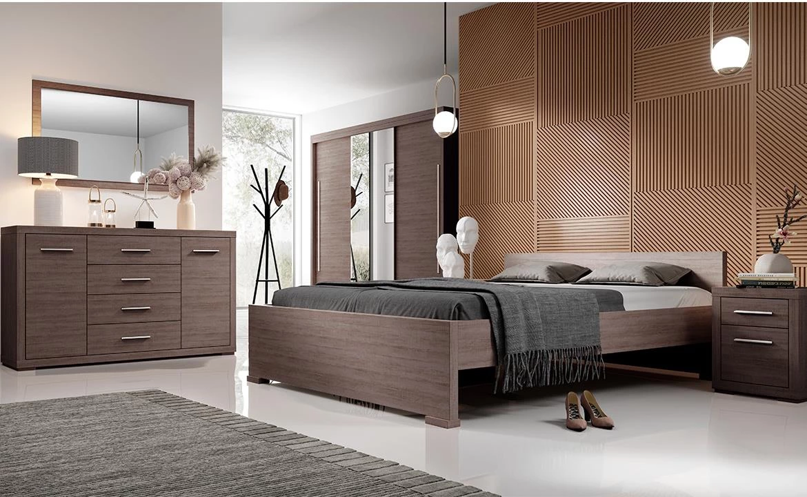 Vegas v34 polica 2 vrata+3 otvora 70x40,5x192 cm tamni hrast