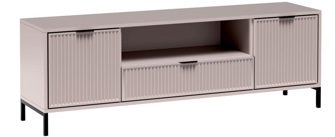 LinkaStyle LS4 TV komoda 2 vrata+1 fioka 165x40,6x55,7 cm bež