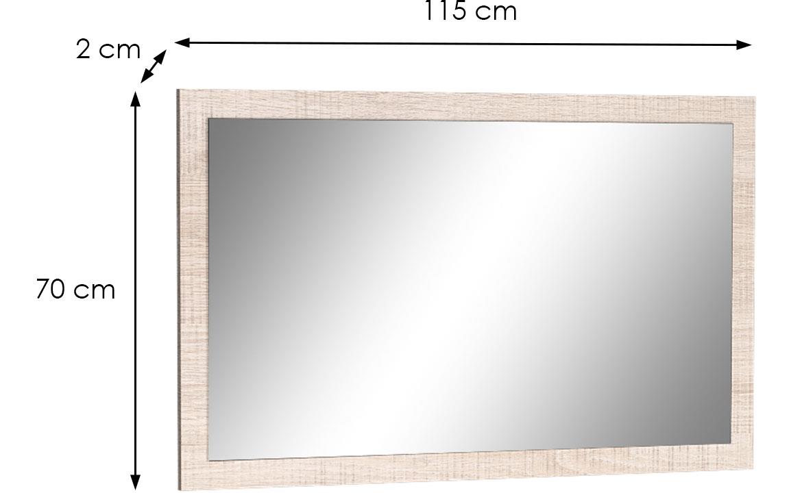 Vegas V16 ogledalo 115x2x70 cm natur (santana hrast)