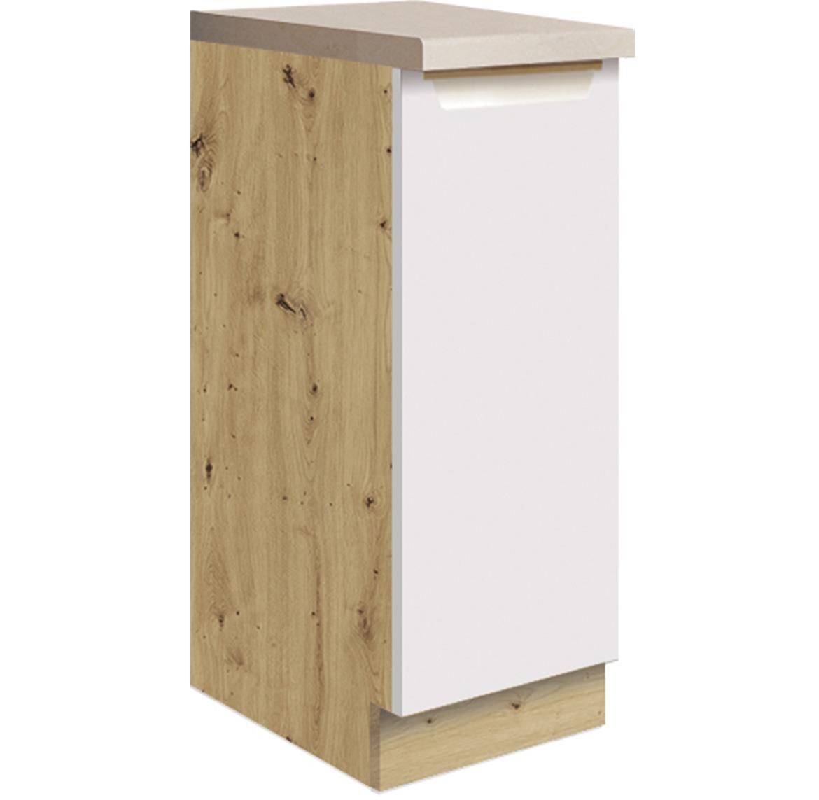 Glamour 26d kuhinjski element 1 vrata 30x51x82 cm natur (artisan hrast)/beli