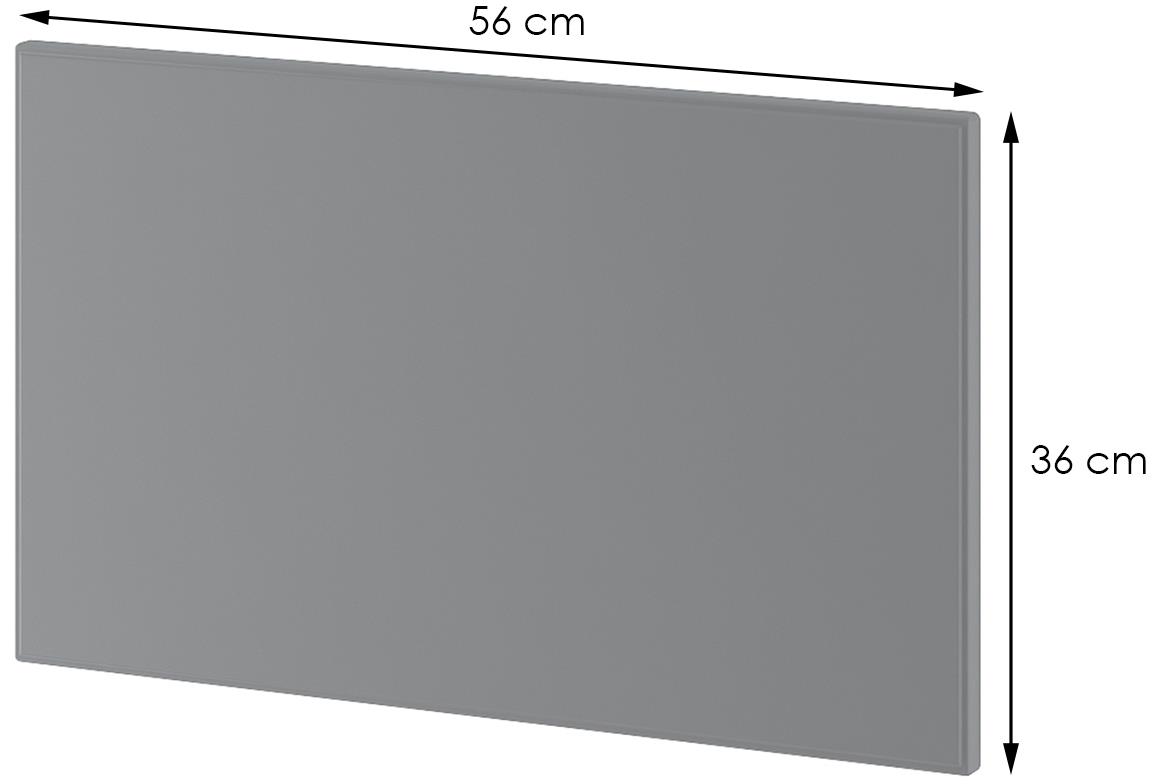 Lora 36/56 kuhinjski front 56x1,8x36 cm sivi