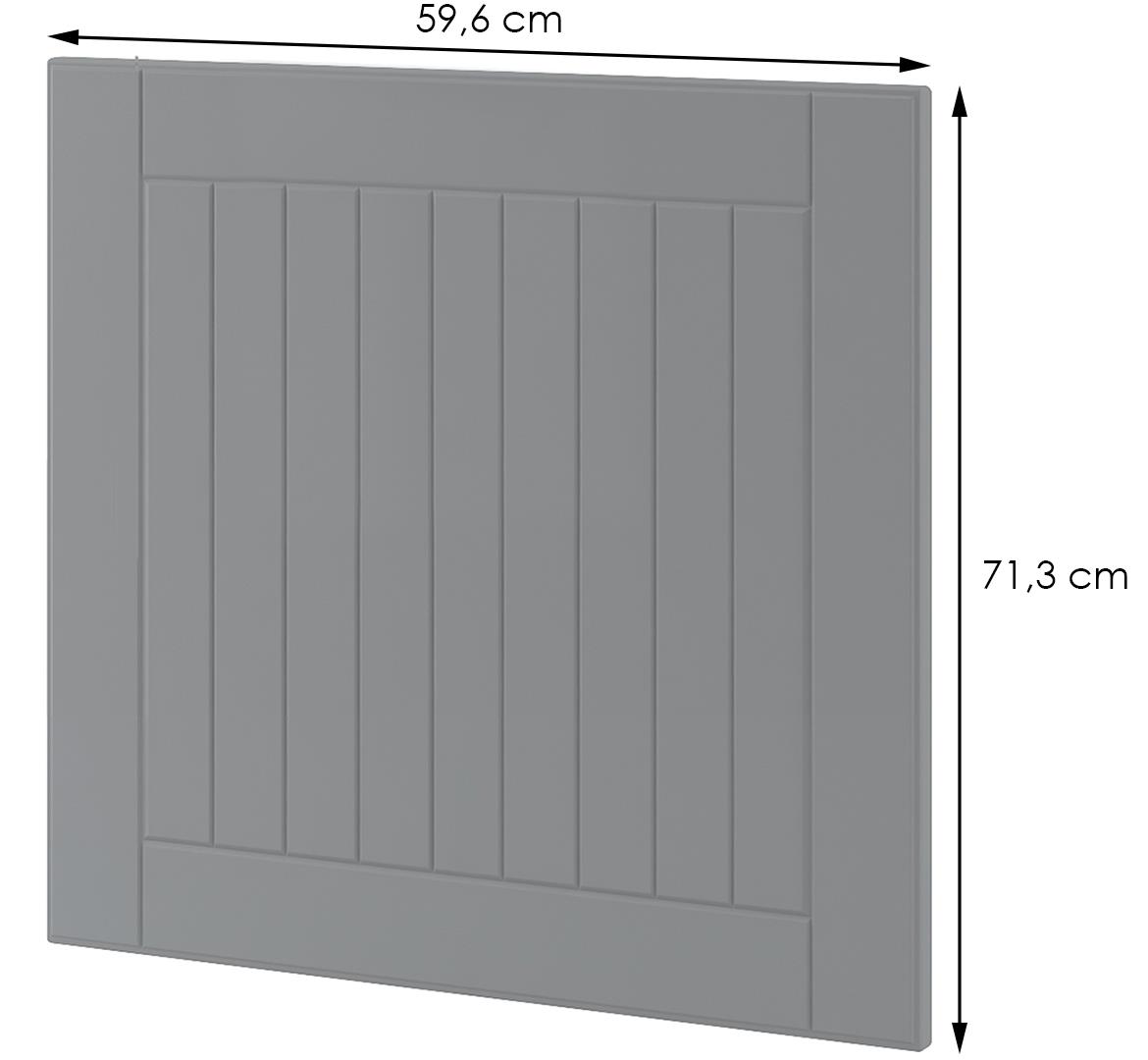 Lora fz6b kuhinjski front 59,6x1,8x71,3 cm sivi