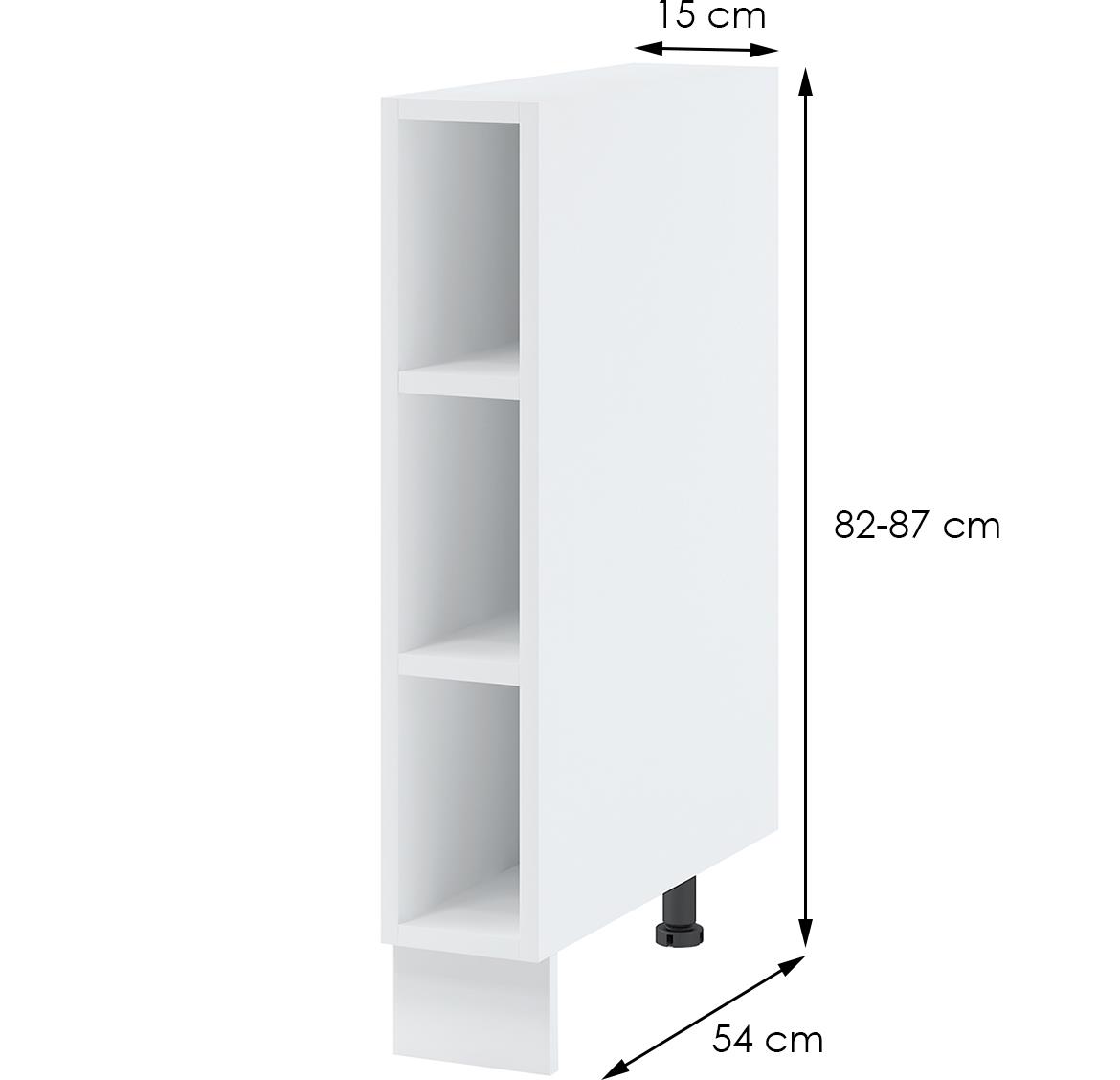 Lora dk15 kuhinjski element 15x54x82 cm beli