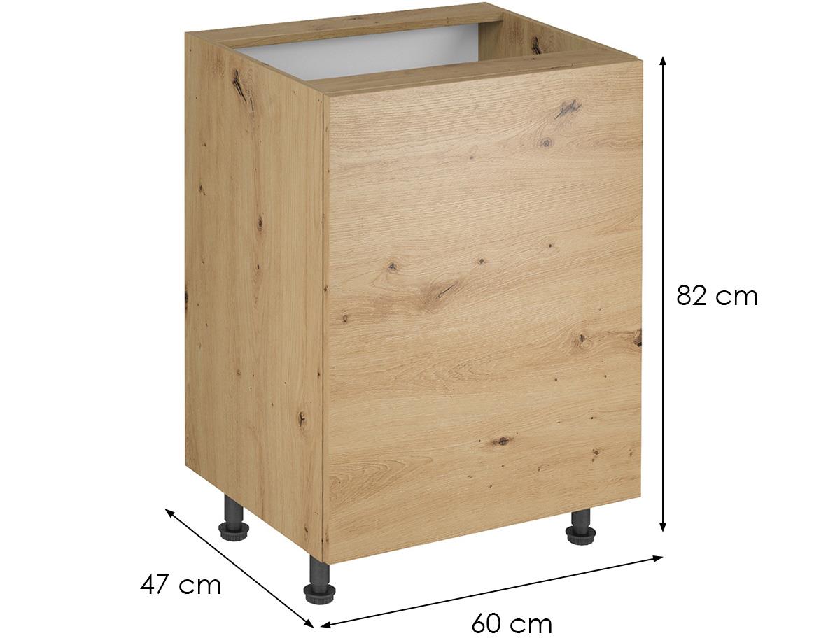 Langen d60 kuhinjski element 1 vrata 60x47x82 cm natur (artisan hrast)