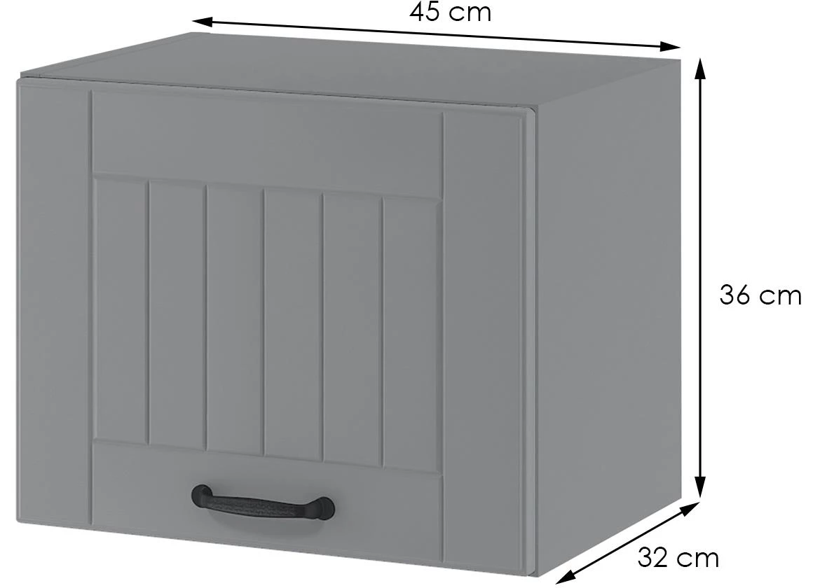 Lora wo45/36 kuhinjski element 1 vrata 45x32x36 cm sivi