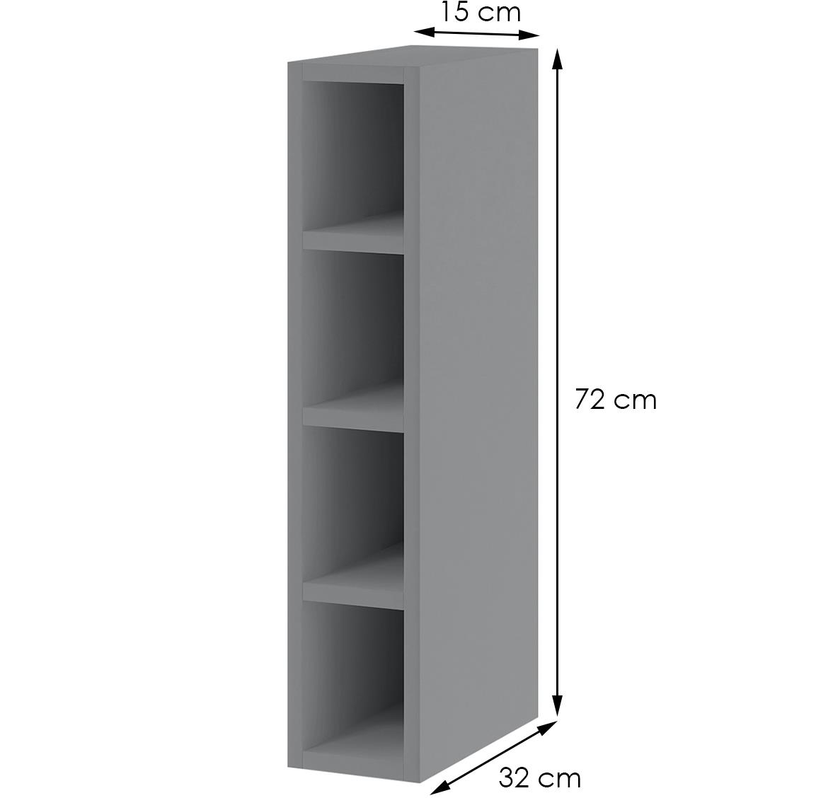 Lora wk15/72 kuhinjski element 15x32x72 cm sivi