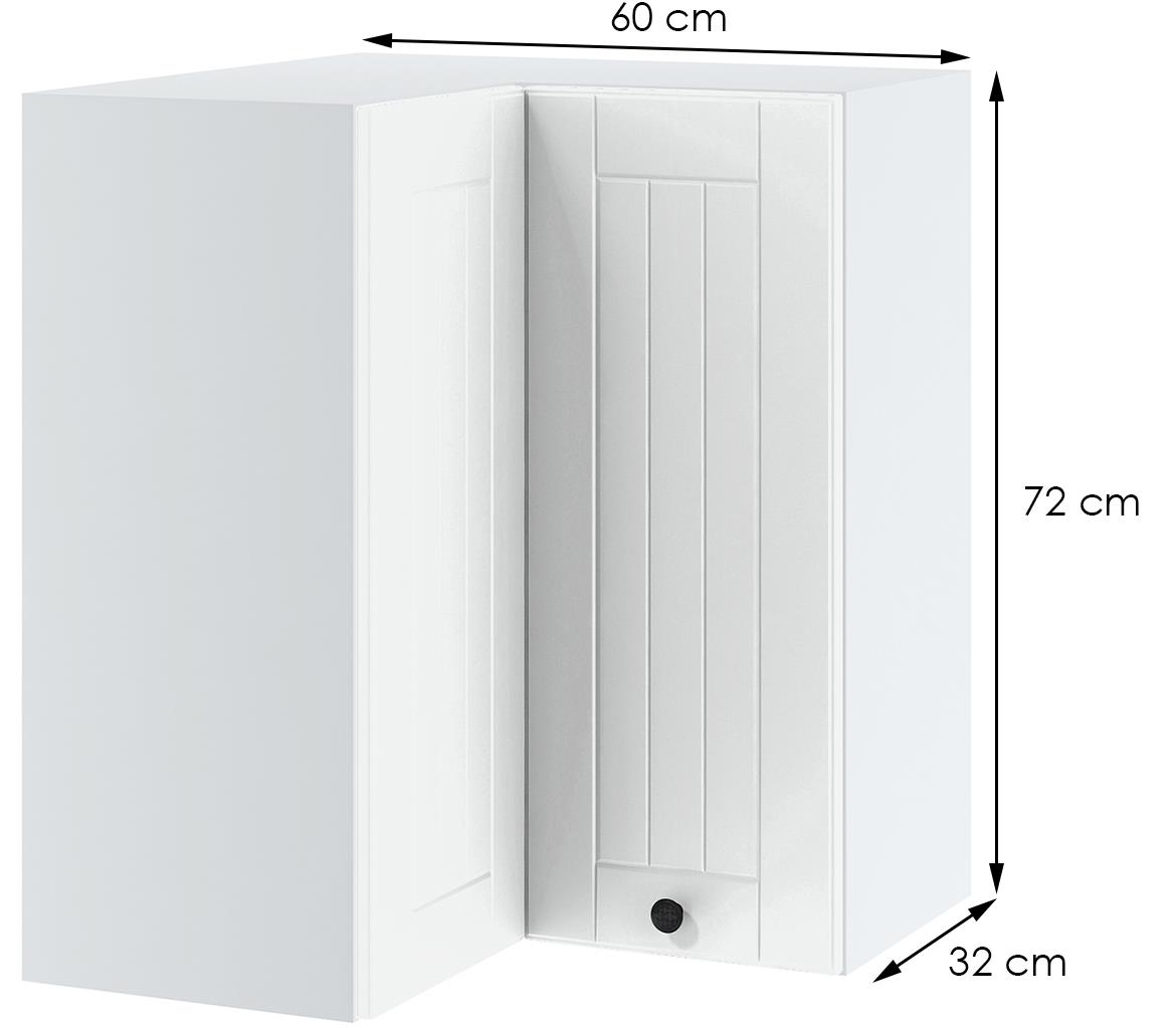 Lora wnpp60/60/72 ugaoni kuhinjski element 1 vrata 60x32x72 cm beli